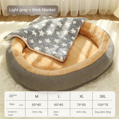 Cozy Cotton Removable & Washable Pet Bed - My Store