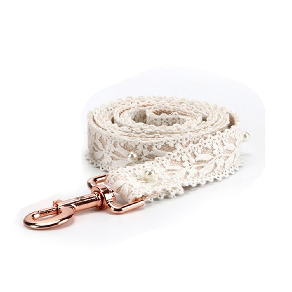 Elegant Lace Flower Pet Harness & Leash Set - My Store